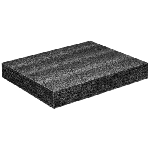 RekiLife ブロッククッション 緩衝材 ポリエチレン スポンジ ブラック 40cm ×30cm ×4cm (1枚)